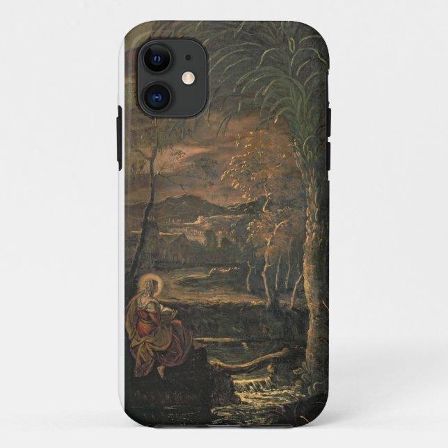 St. Mary of Egypt in the Wilderness Case-Mate iPhone Case (Back)