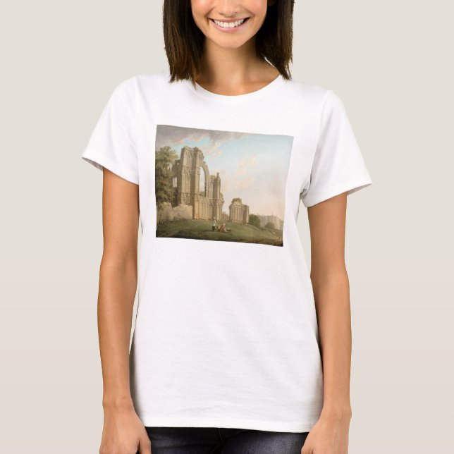 St Mary's Abbey, York, c.1778 (oil on canvas) T-Shirt (Front)
