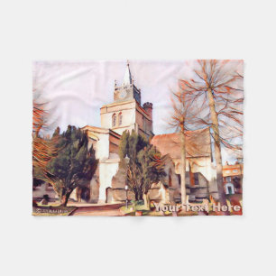St. Mary's Church - Aylesbury Fleece Blanket