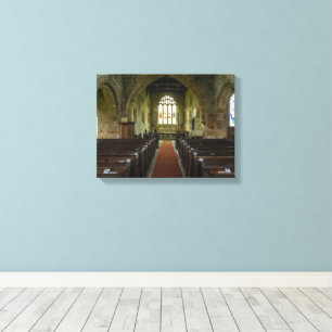 St. Mary's Church, Leake North Yorkshire Heritage Canvas Print