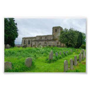 St. Mary's Church, Leake North Yorkshire Heritage Photo Print