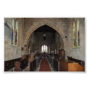 St. Mary's Church, Leake North Yorkshire Heritage Photo Print
