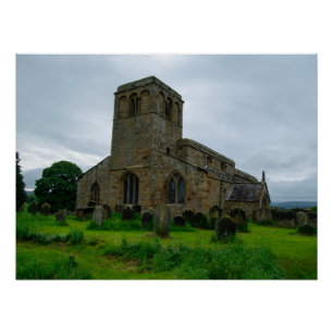 St. Mary's Church, Leake North Yorkshire Heritage Poster