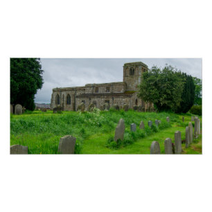 St. Mary's Church, Leake North Yorkshire Heritage Poster