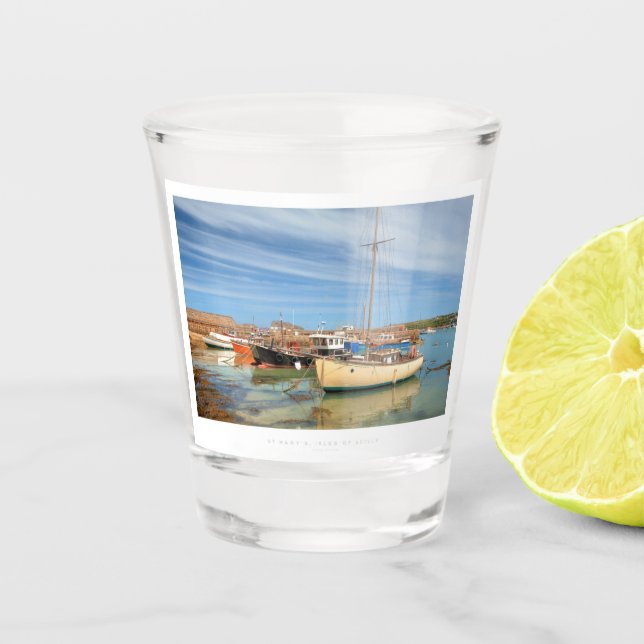 St Mary's, Isles of Scilly Shot Glass (Front)