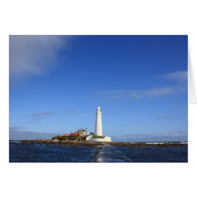 st mary's Lighthouse card (Front Horizontal)