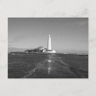 St Mary's Lighthouse England Post Card