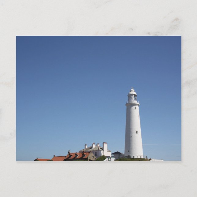St. Mary's Lighthouse Postcard (Front)