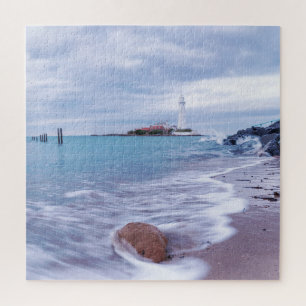St Mary's Lighthouse Whitley Bay United Kingdom Jigsaw Puzzle