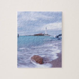 St Mary's Lighthouse Whitley Bay United Kingdom Jigsaw Puzzle