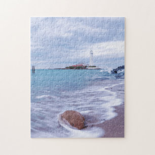 St Mary's Lighthouse Whitley Bay United Kingdom Jigsaw Puzzle
