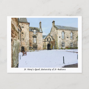 St Mary's Quad University of St Andrews Scotland Postcard