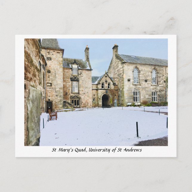 St Mary's Quad University of St Andrews Scotland Postcard (Front)
