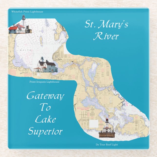 St. Mary's River Gateway to Lake Superior coaster (Front)