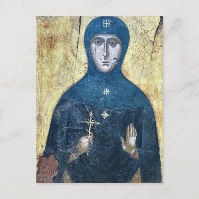 St. Matrona of Moscow Orthodox Christian Icon Postcard (Front)