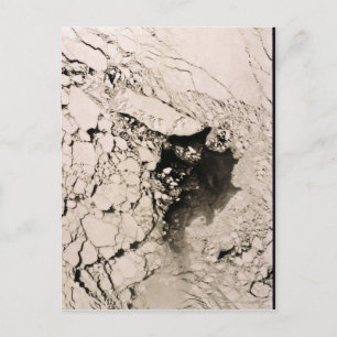 St. Matthew Island Satellite image, Bering Sea Postcard