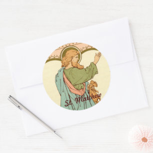 St. Matthew the Apostle (RLS 10) Classic Round Sticker