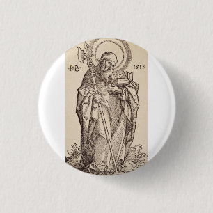 St. Matthew the Evangelist - Fine Art Reproduction 3 Cm Round Badge