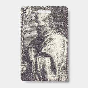 St. Matthew the Evangelist - Fine Art Reproduction ID Badge