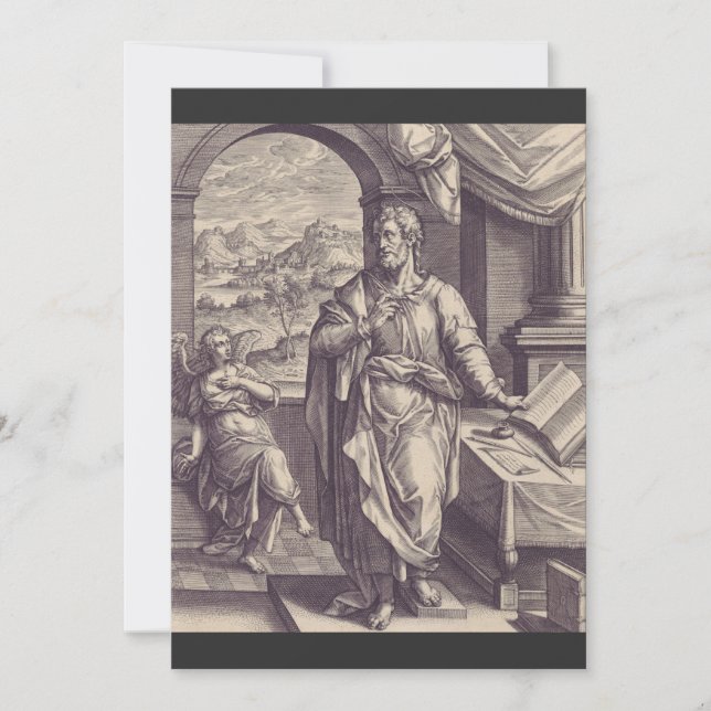 St. Matthew the Evangelist - Fine Art Reproduction Invitation (Front)