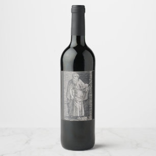 St. Matthew the Evangelist - Fine Art Reproduction Wine Label