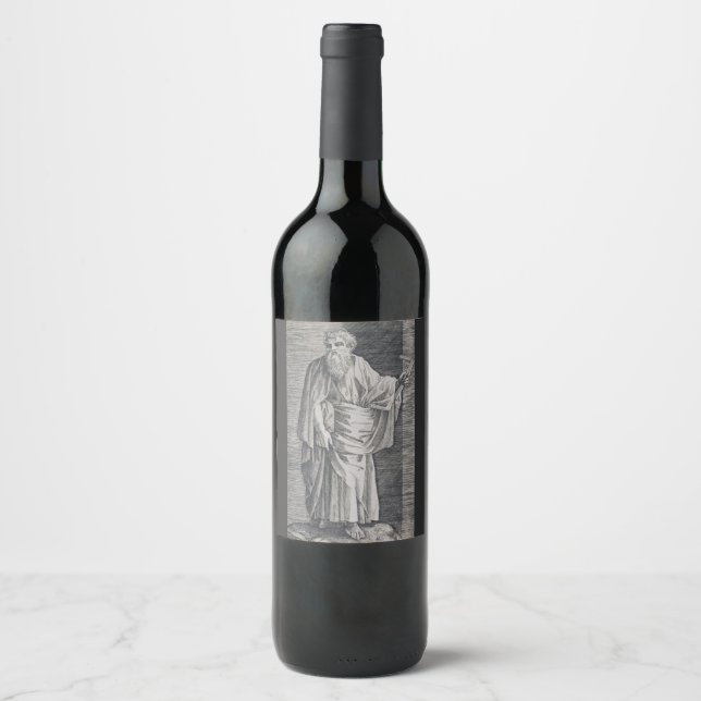 St. Matthew the Evangelist - Fine Art Reproduction Wine Label (Front)