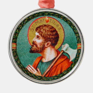 St. Matthias the Apostle (JMAS 09) Metal Tree Decoration