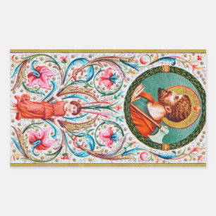 St. Matthias the Apostle (JMAS 09) Rectangular Sticker