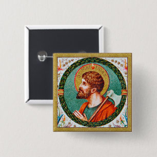 St. Matthias the Apostle (JMAS 09) Square 15 Cm Square Badge