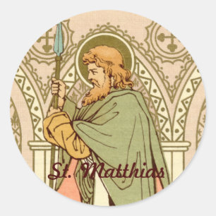 St. Matthias the Apostle (RLS 11) Classic Round Sticker