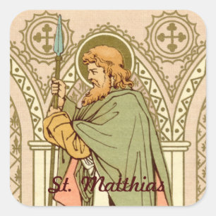 St. Matthias the Apostle (RLS 11) Square Sticker