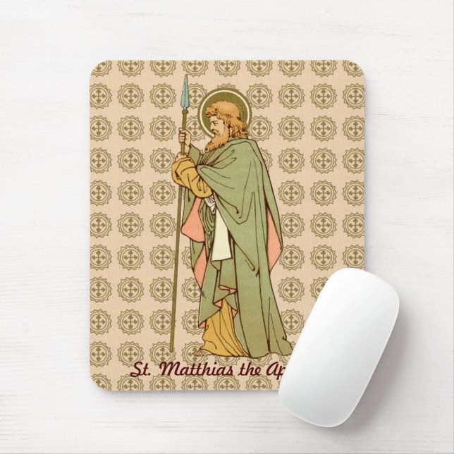 St. Matthias the Apostle (RLS 11) (Style 2) Mouse Mat (With Mouse)