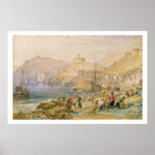 St. Mawes, Cornwall, c.1823 (w/c on paper) Poster (Front)