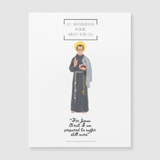 St. Maximiliam Kolbe Magnetic Card