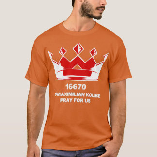 St Maximilian Kolbe Two Crowns Catholic Saint Gift T-Shirt