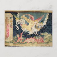 St. Michael and his angels fighting the dragon