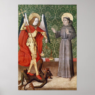 St. Michael and St. Francis of Assisi, c.1480 Poster