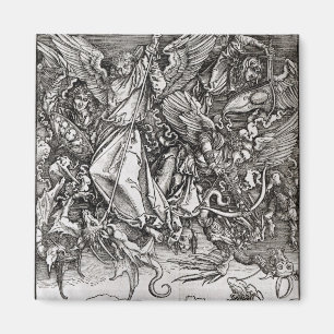 St. Michael and the Dragon, from a Latin Magnet
