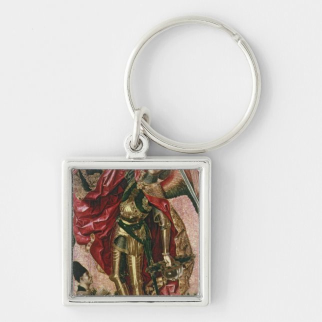 St. Michael and the Dragon Key Ring (Front)