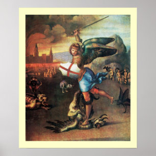 St MICHAEL AND THE DRAGON Poster