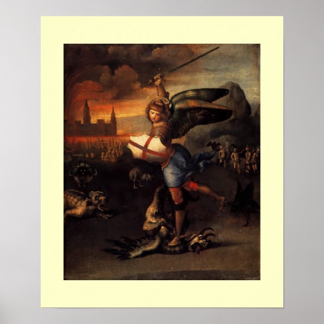 St MICHAEL AND THE DRAGON Poster (Front)