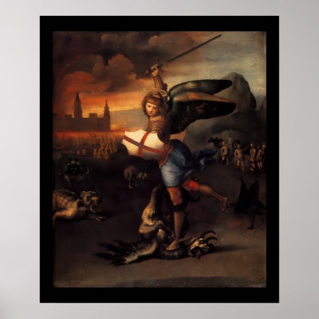 St MICHAEL AND THE DRAGON Poster (Front)