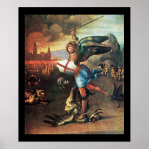 St MICHAEL AND THE DRAGON Poster