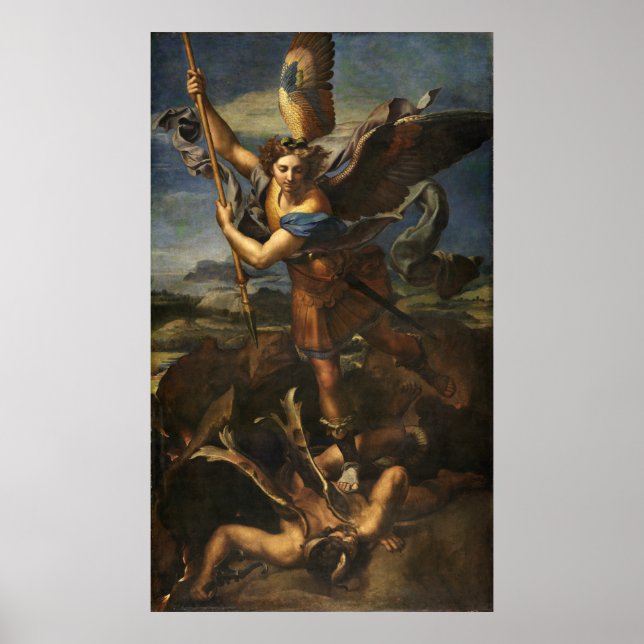 St. Michael and the Satan - Raphael Poster (Front)
