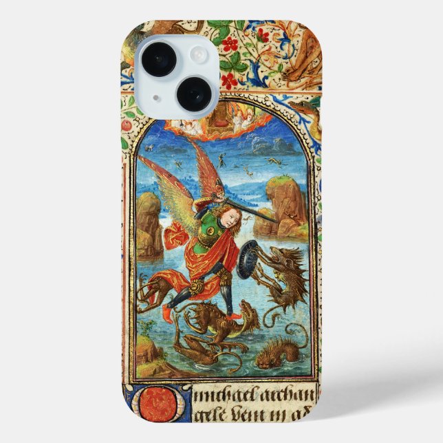 ST. MICHAEL ARCHANGEL AND DRAGON Flemish Miniature Case-Mate iPhone Case (Back)