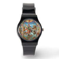 ST. MICHAEL ARCHANGEL AND DRAGON Flemish Miniature