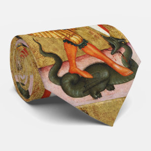 St. Michael Archangel and Dragon Sienese Tie