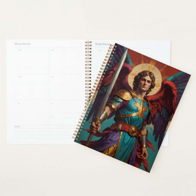 St Michael Archangel Catholic Notebook Journal Planner (Display)