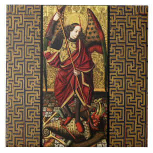 St. Michael Archangel Defeating The Devil Tile