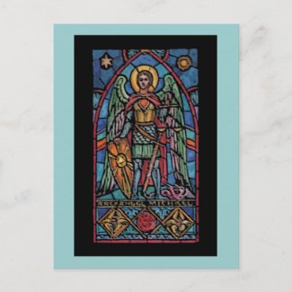 St Michael - Archangel Postcard